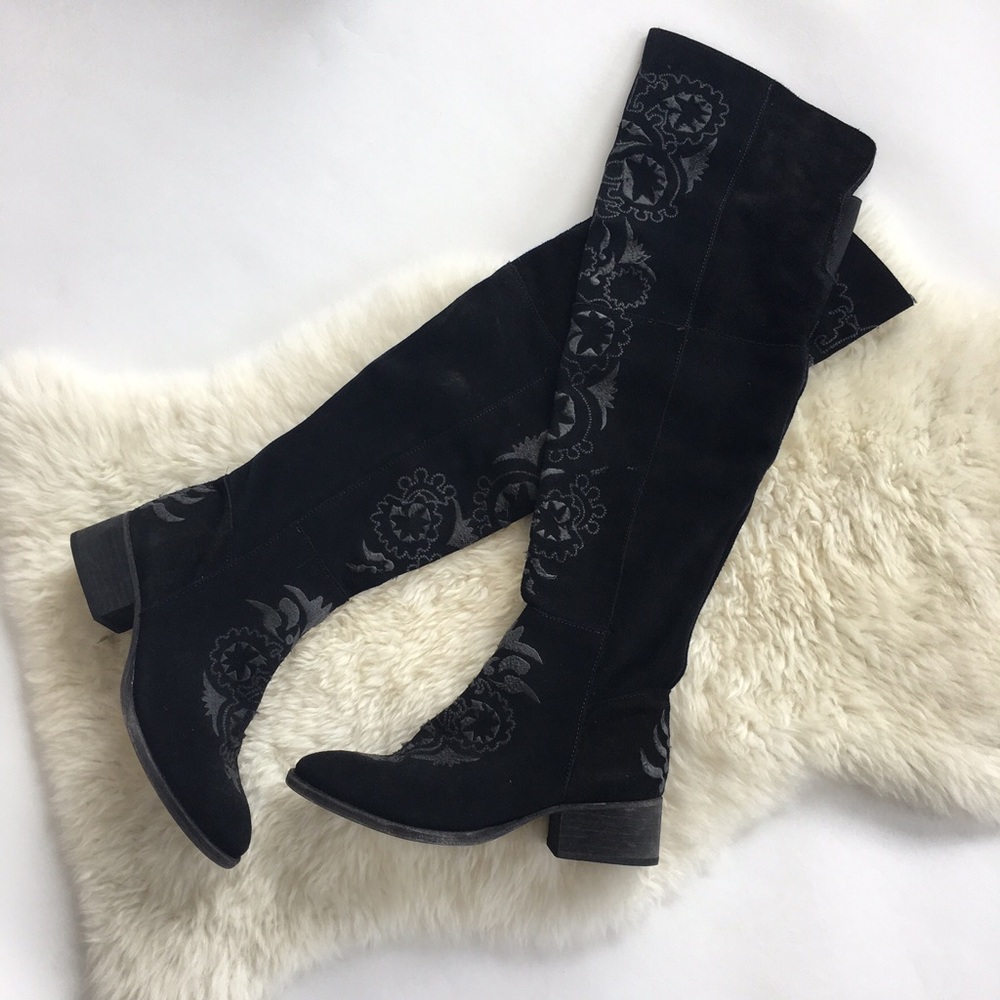 Free People High Noon Suede Over the Knee Boots